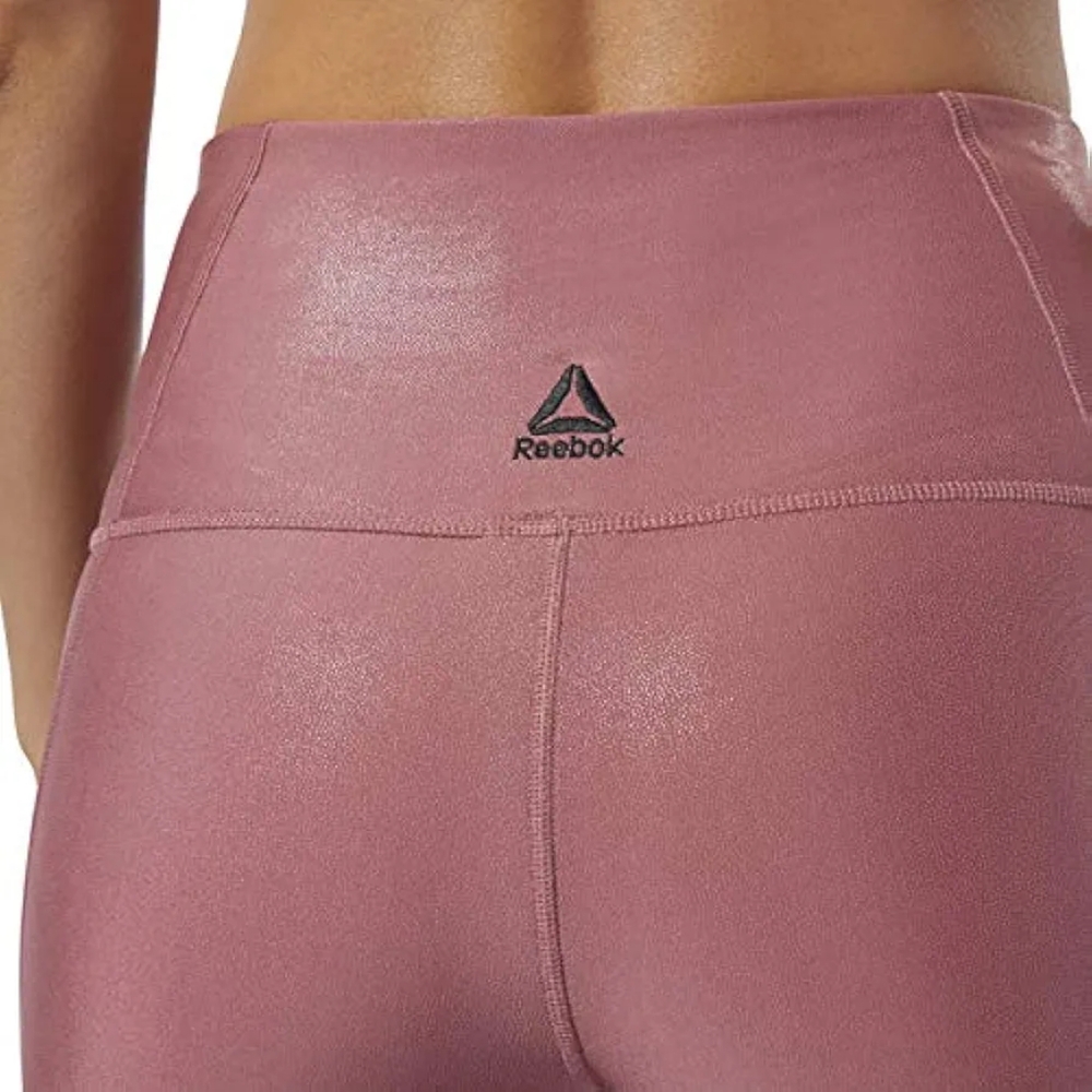 Reebok shiny dusty rose metallic tights - Picture 3 of 11
